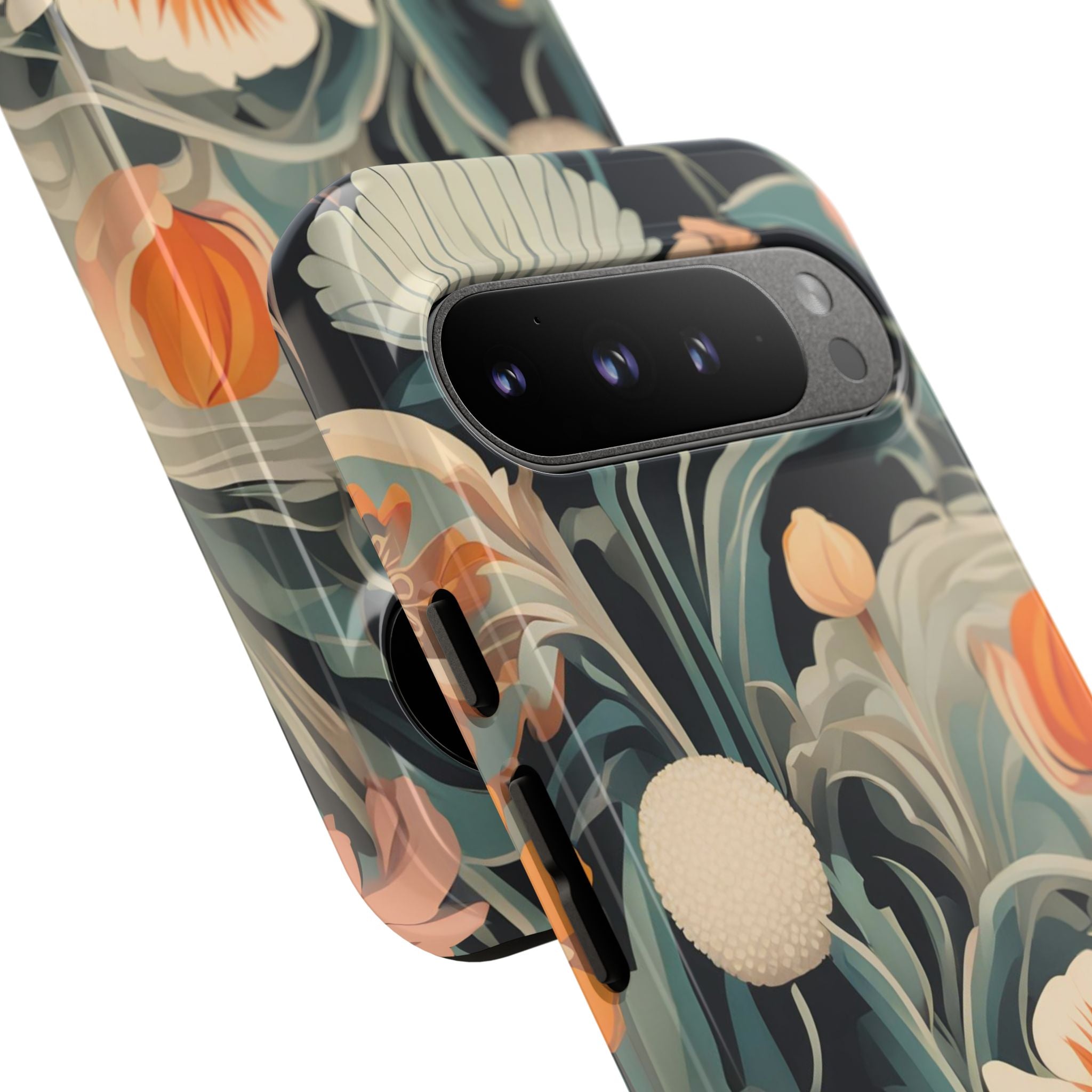 Orange and White Flowers, Cell Phone Case - Apple, Samsung, Google Pixel