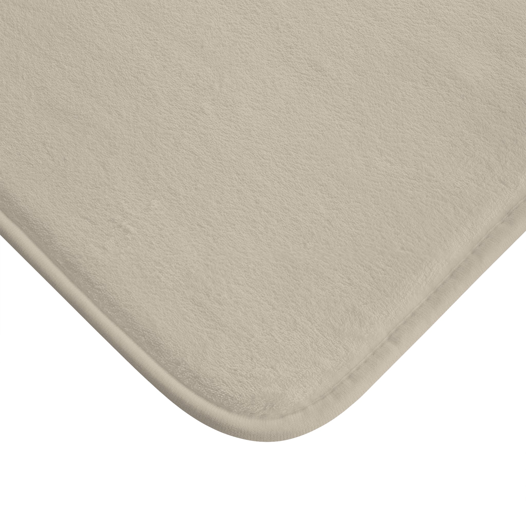 Tan Memory Foam Bath Mat — Soft Absorbent Bathroom Rug, 2 sizes