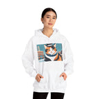 Calico Cat in Snow Hoodie — Cozy Winter Cat Lover Sweatshirt