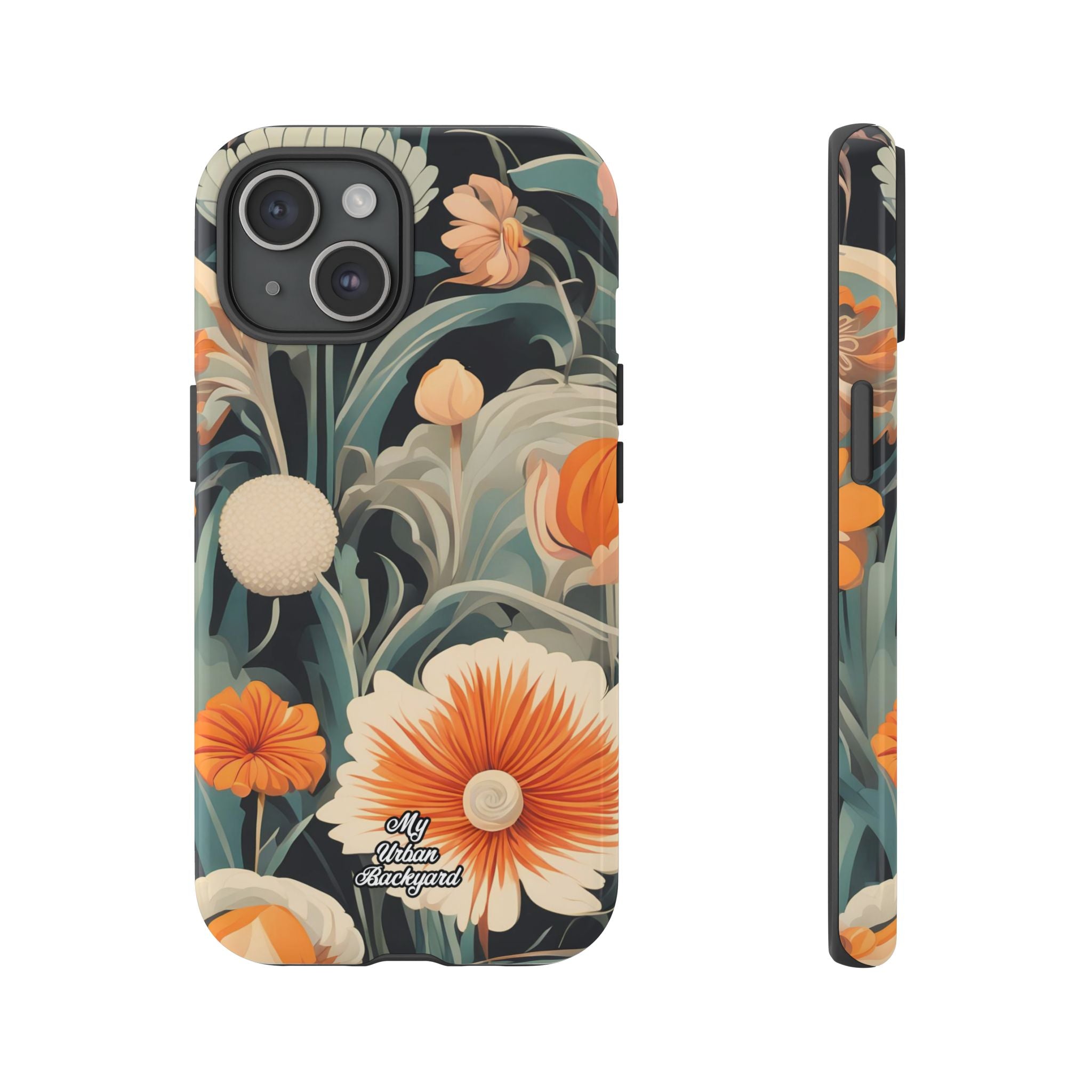 Orange and White Flowers, Cell Phone Case - Apple, Samsung, Google Pixel