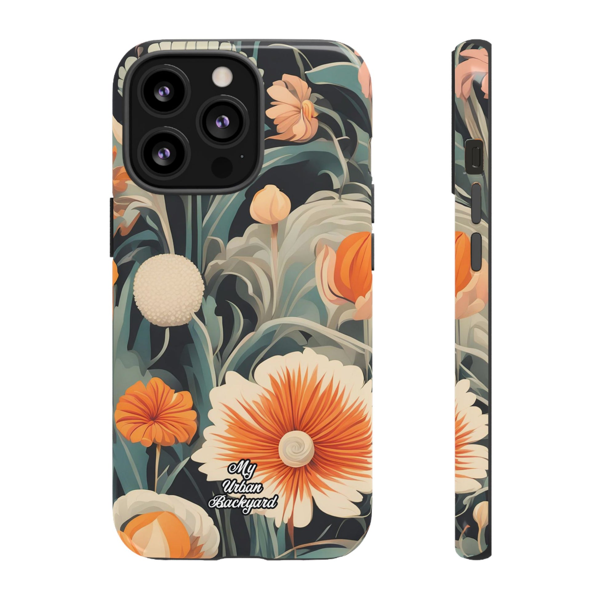 Orange and White Flowers, Cell Phone Case - Apple, Samsung, Google Pixel