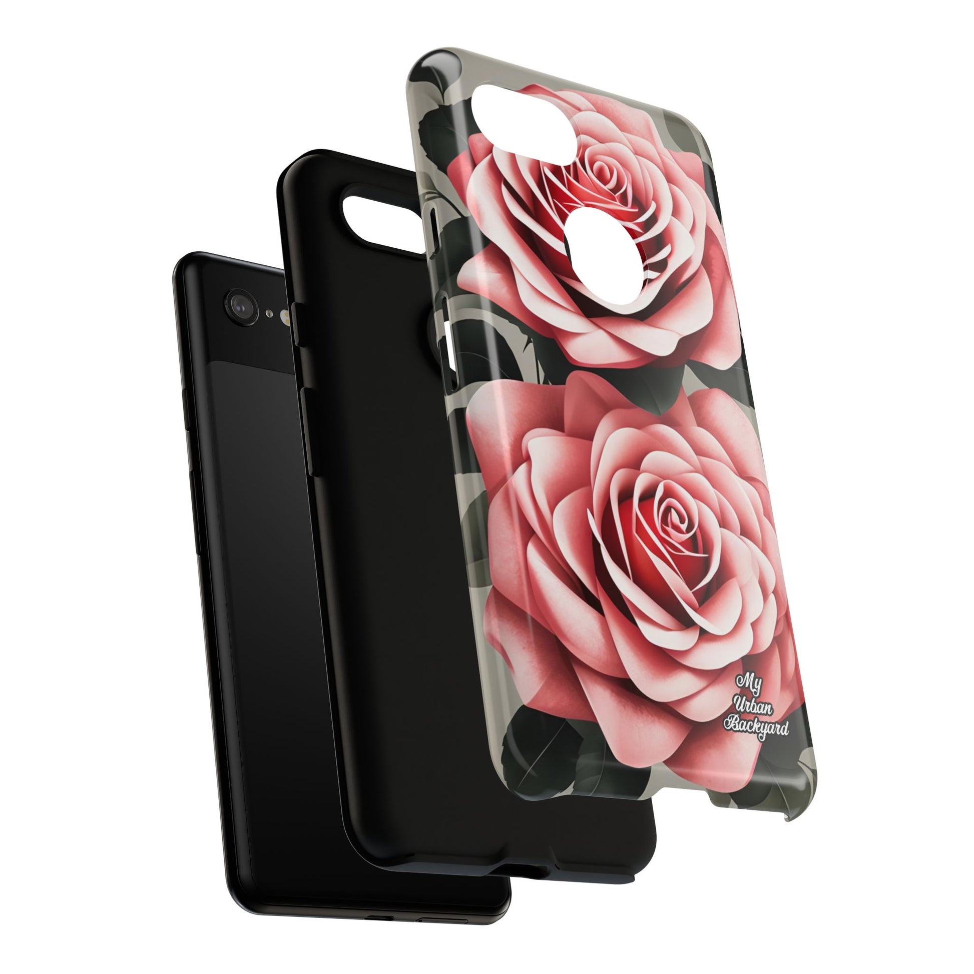 Pink Rose Flowers, Cell Phone Case - Apple, Samsung, Google Pixel