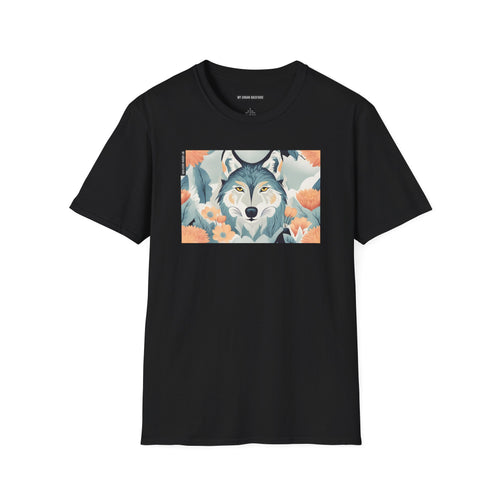 Blue Wolf, Soft 100% Cotton T-Shirt, Unisex, Short Sleeve, Classic Fit