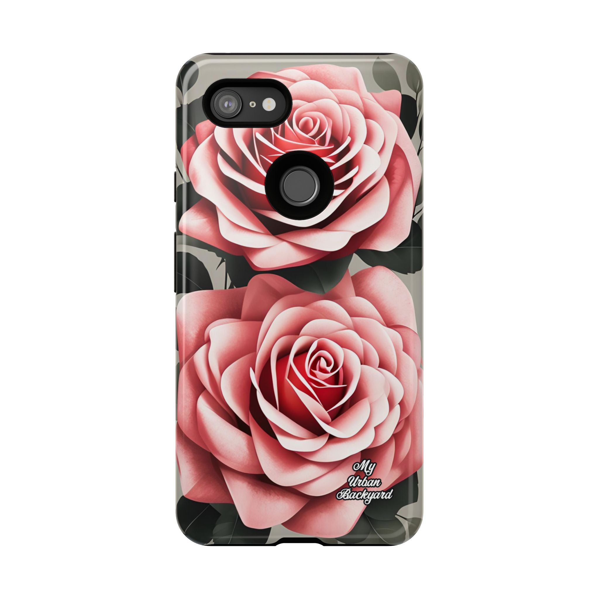 Pink Rose Flowers, Cell Phone Case - Apple, Samsung or Google Pixel