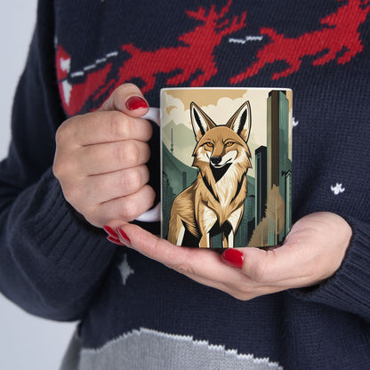 Urban Coyote Ceramic Mug