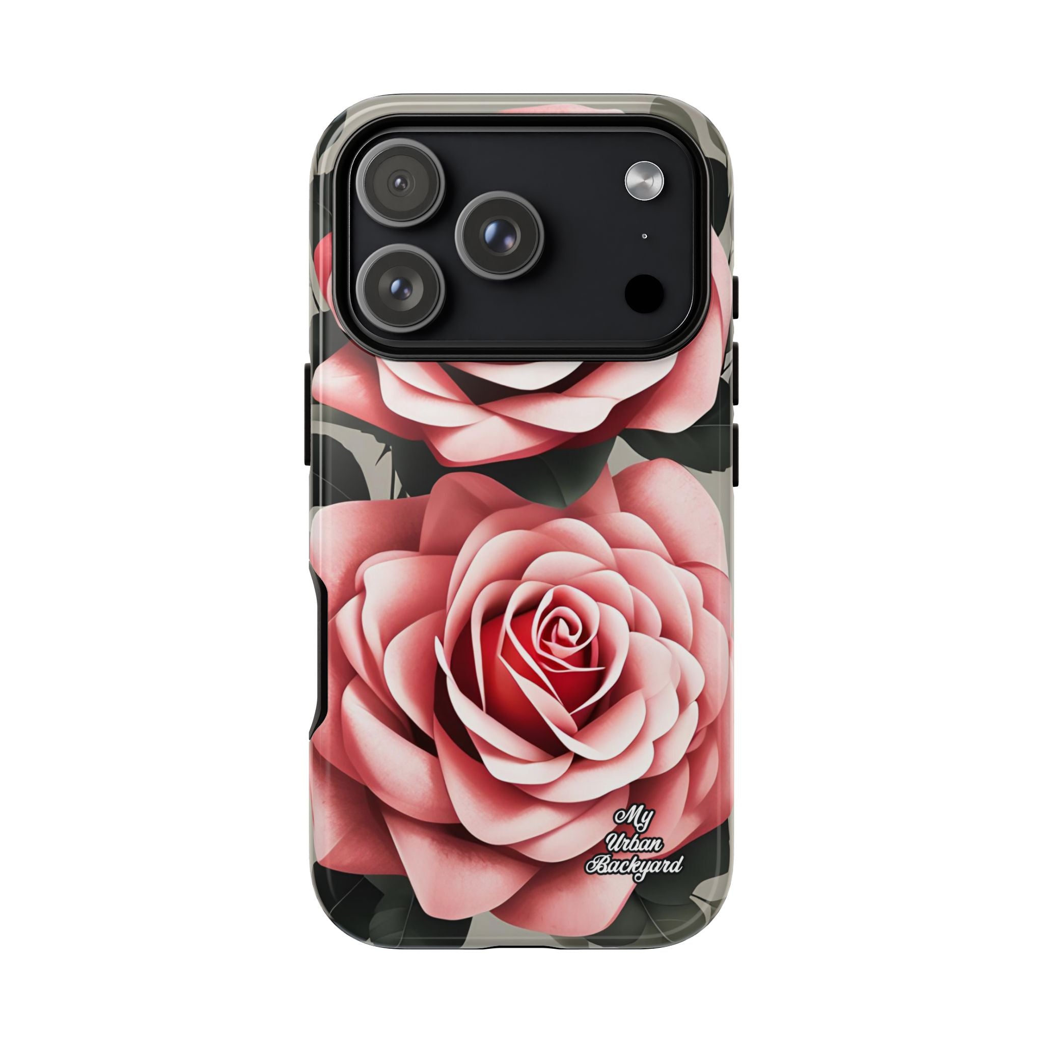 Pink Rose Flowers, Cell Phone Case - Apple, Samsung or Google Pixel