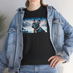 French Bulldog, Winter Graphic Tee, Unisex T-Shirt, Nature Lover Gift, Animal Art Top, Casual Wear