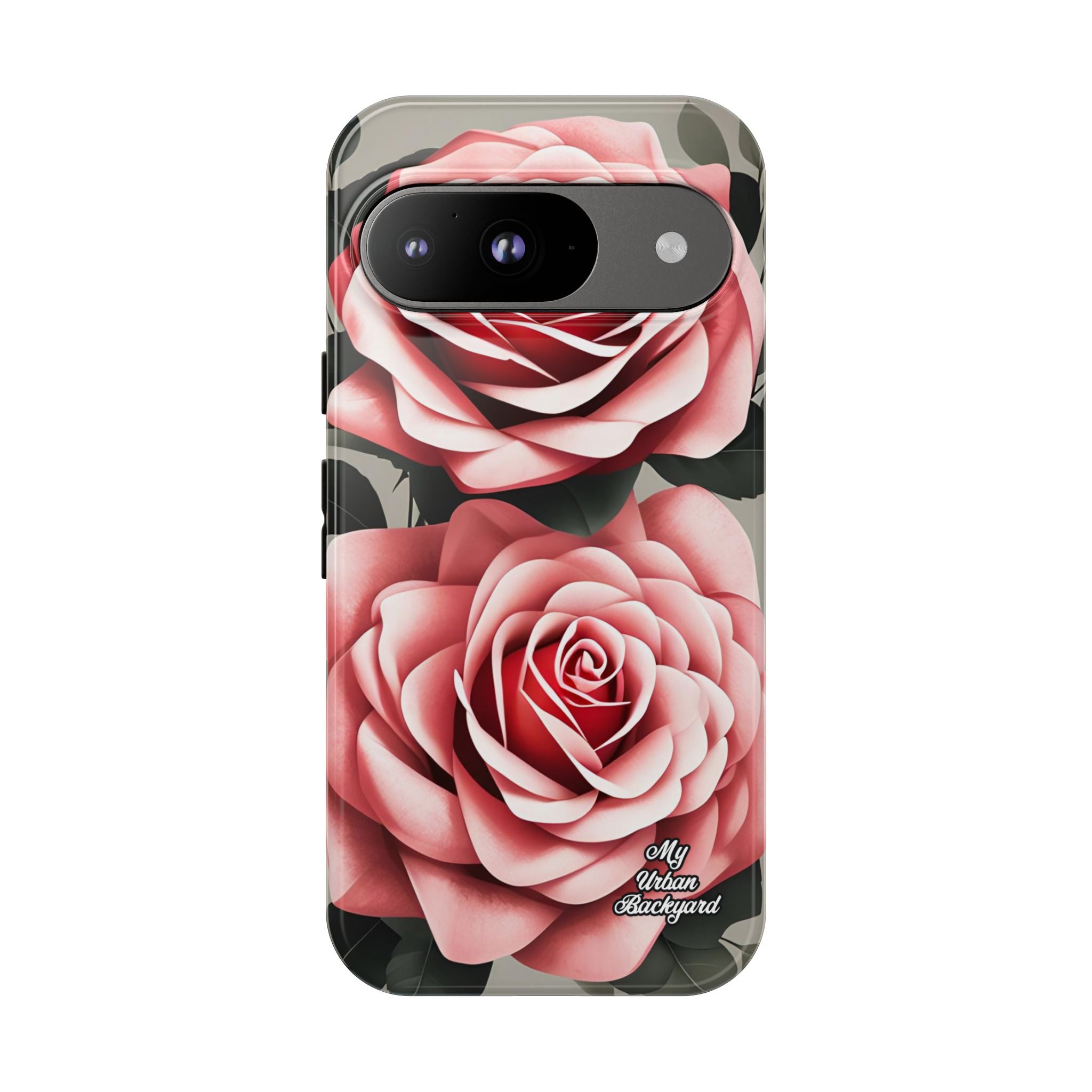 Pink Rose Flowers, Cell Phone Case - Apple, Samsung or Google Pixel