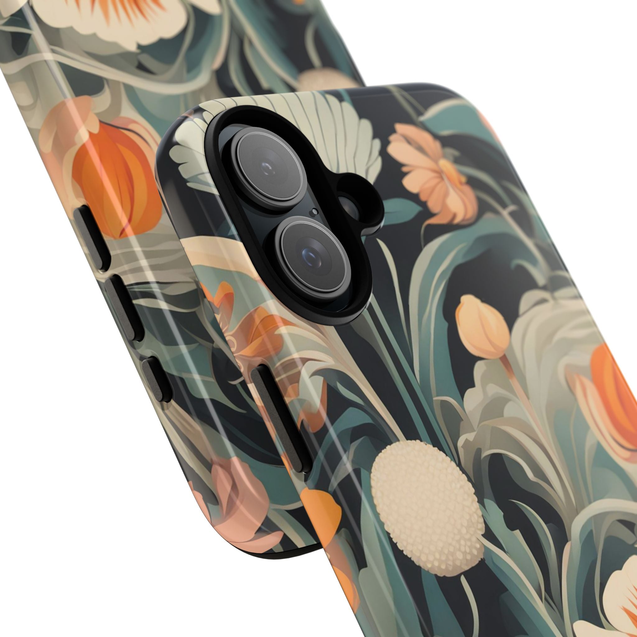 Orange and White Flowers, Cell Phone Case - Apple, Samsung, Google Pixel