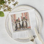 Cute Tabby Kittens Napkins