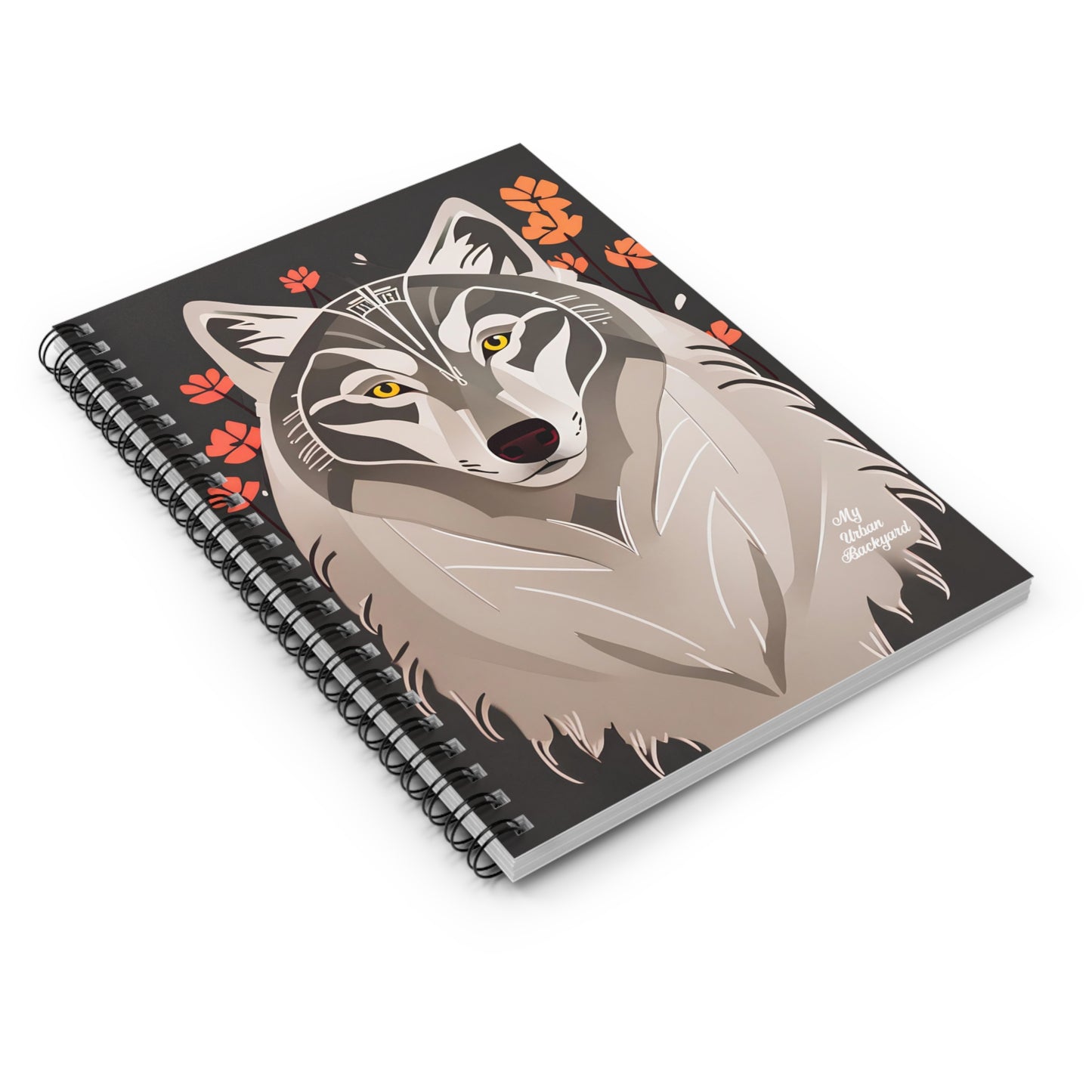Art Deco Wolf, Spiral Notebook Journal - Write in Style