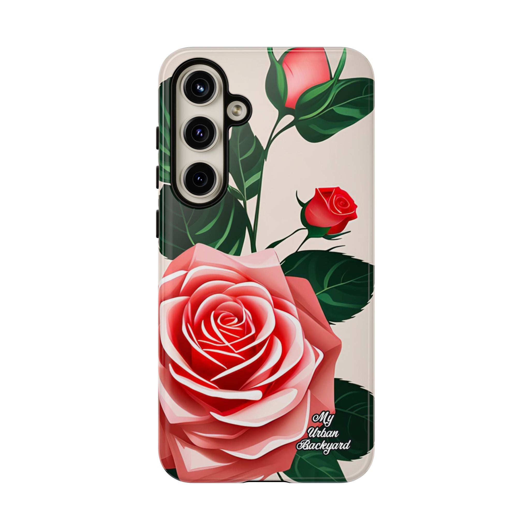 Pink Rose Flowers, Cell Phone Case - Apple, Samsung, Google Pixel