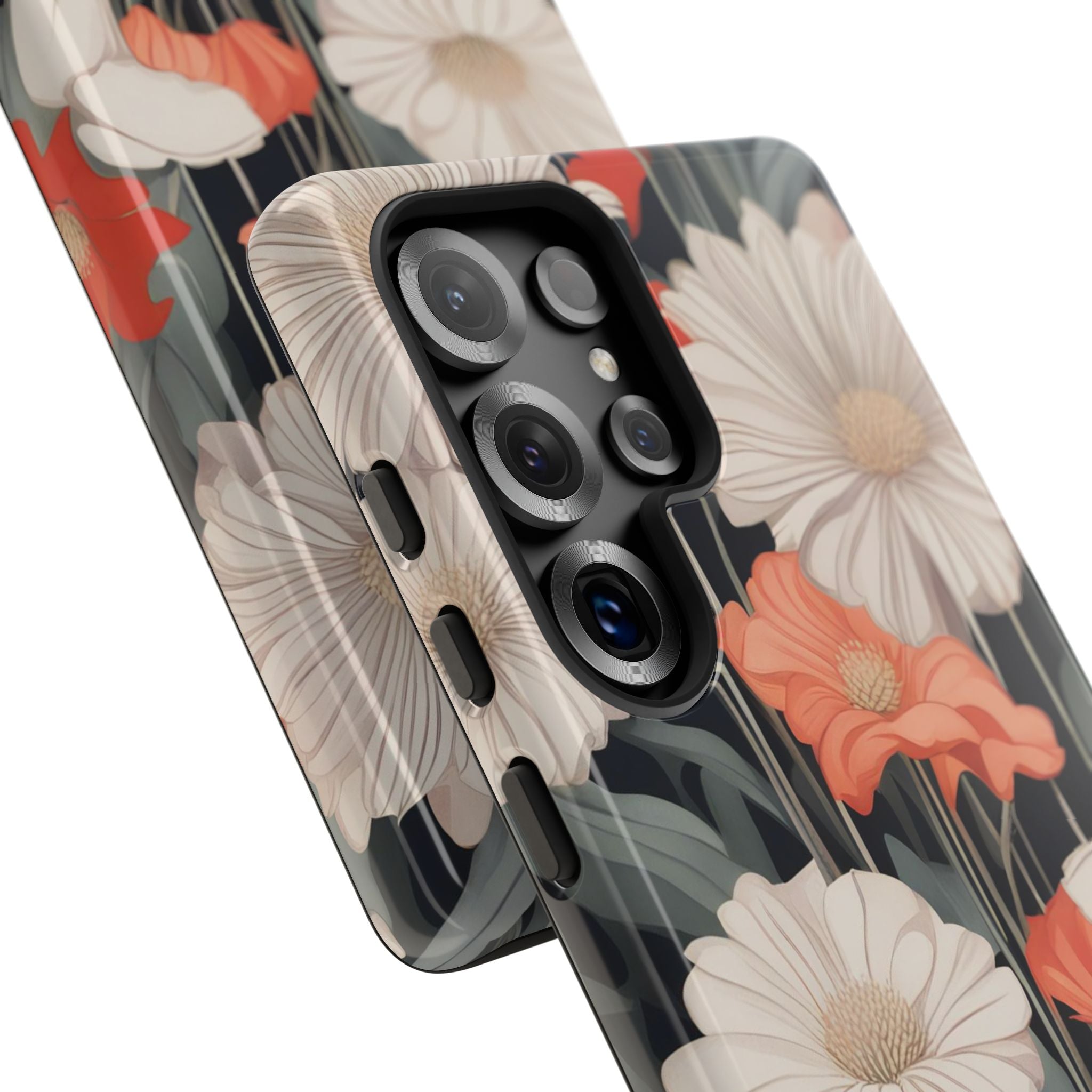 Art Deco Flowers, Cell Phone Case - Apple, Samsung, Google Pixel
