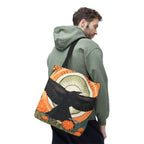 Flying Crow Tote Bag with Cotton Handles For Everyday Use, 3 Sizes