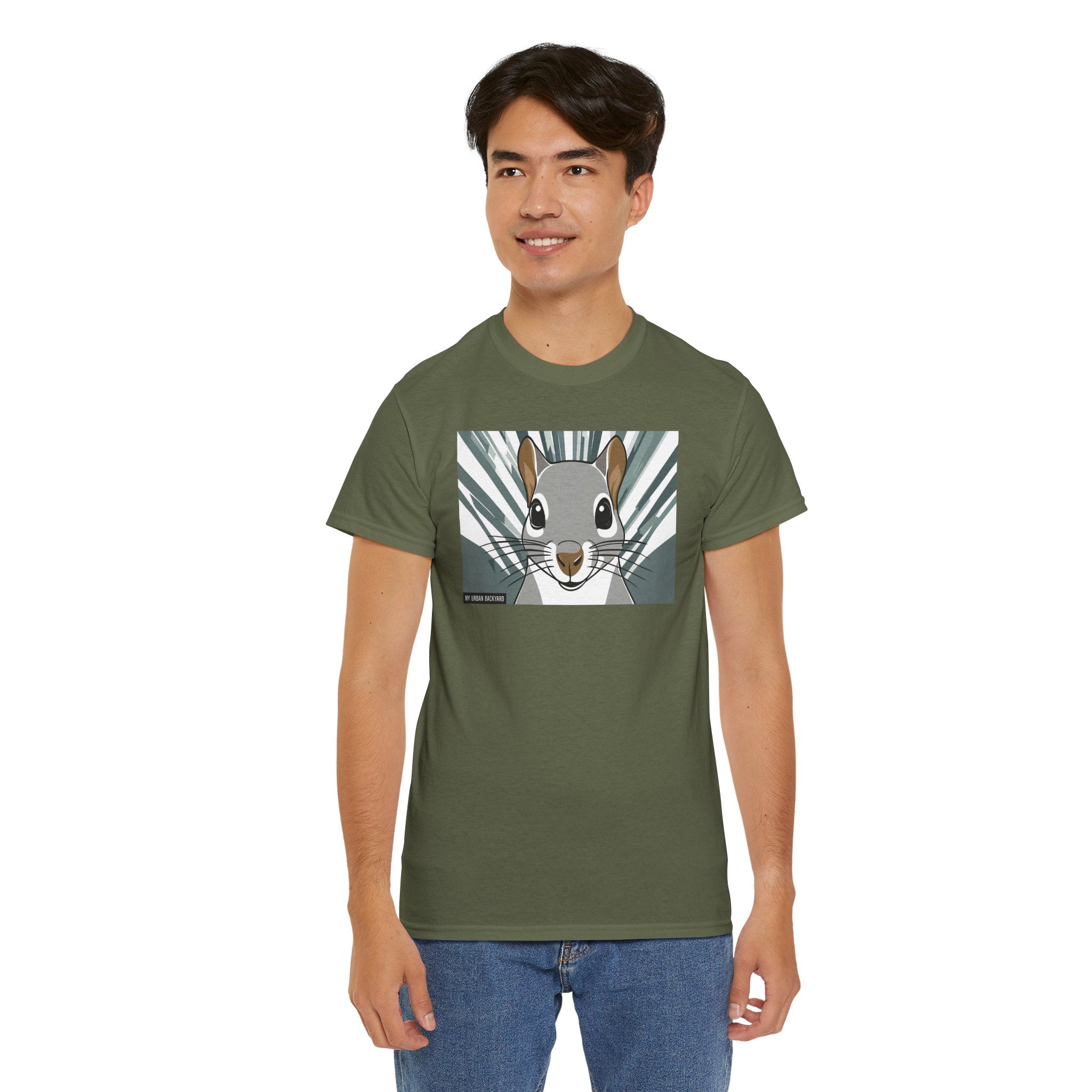 Cute Squirrel Graphic Tee, Unisex Cotton T-Shirt, Nature Lover Gift, Animal Art Top, Casual Wear