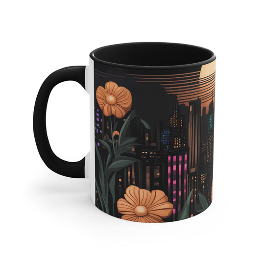 Urban Sunset, Ceramic Mug - Perfect for Coffee, Tea, and More!