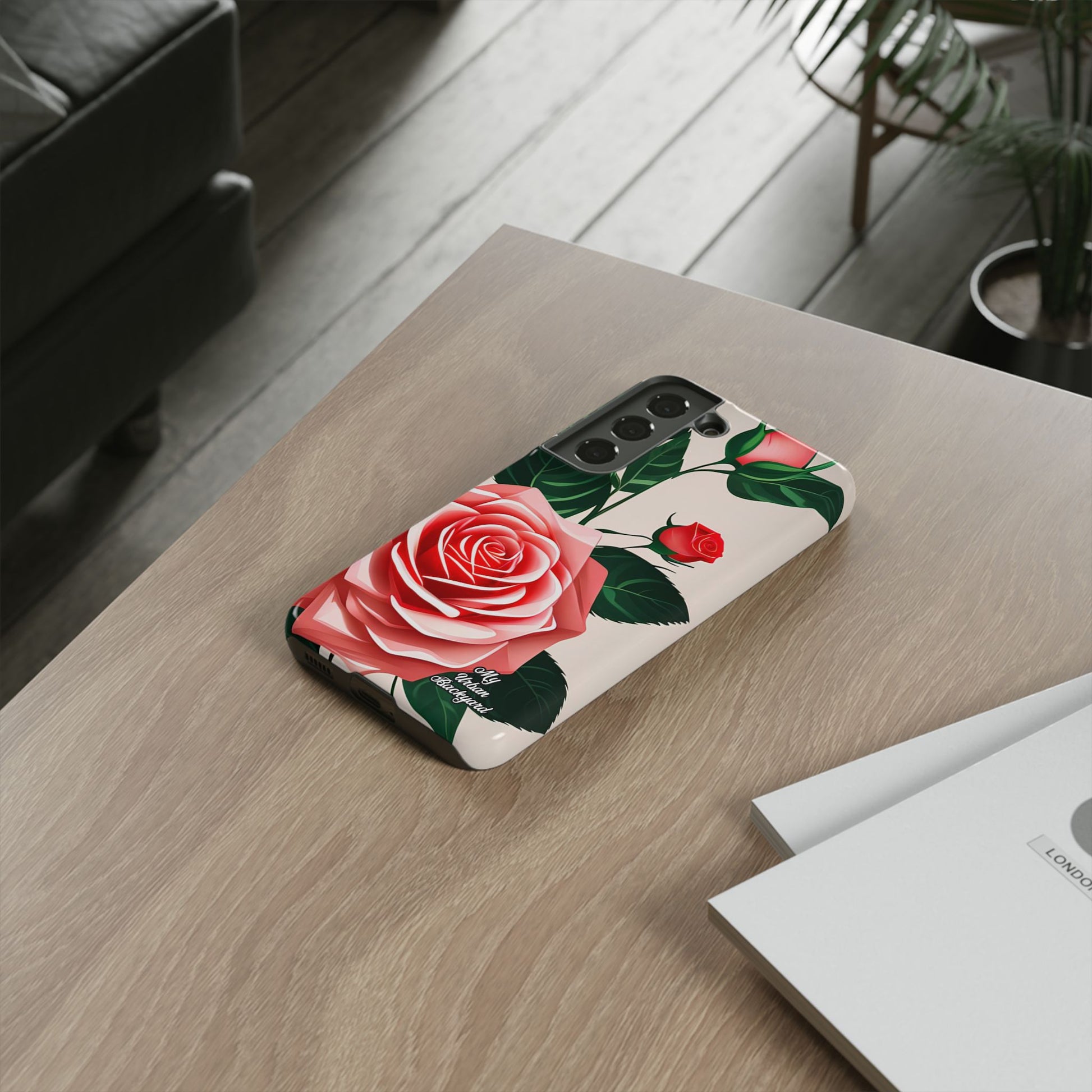 Pink Rose Flowers, Cell Phone Case - Apple, Samsung, Google Pixel