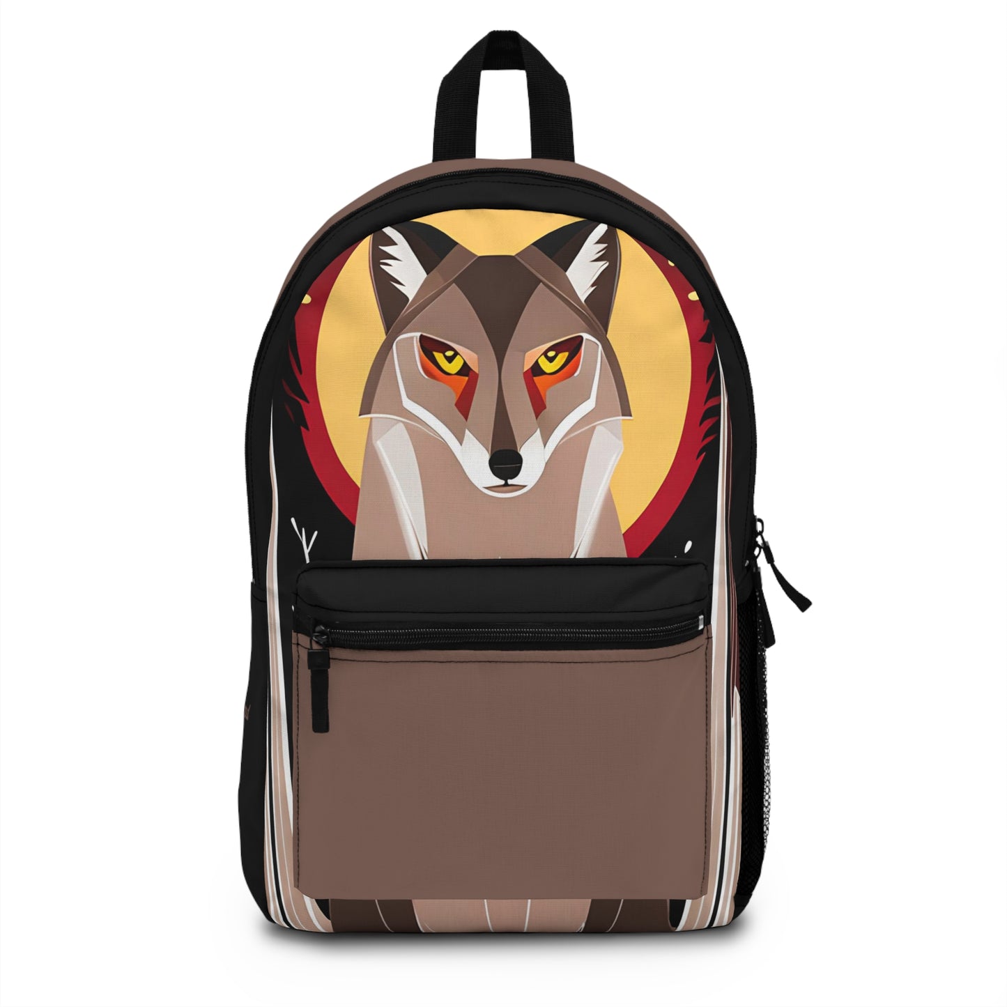 Sunset Coyote, Backpack with Computer Pocket and Padded Back
