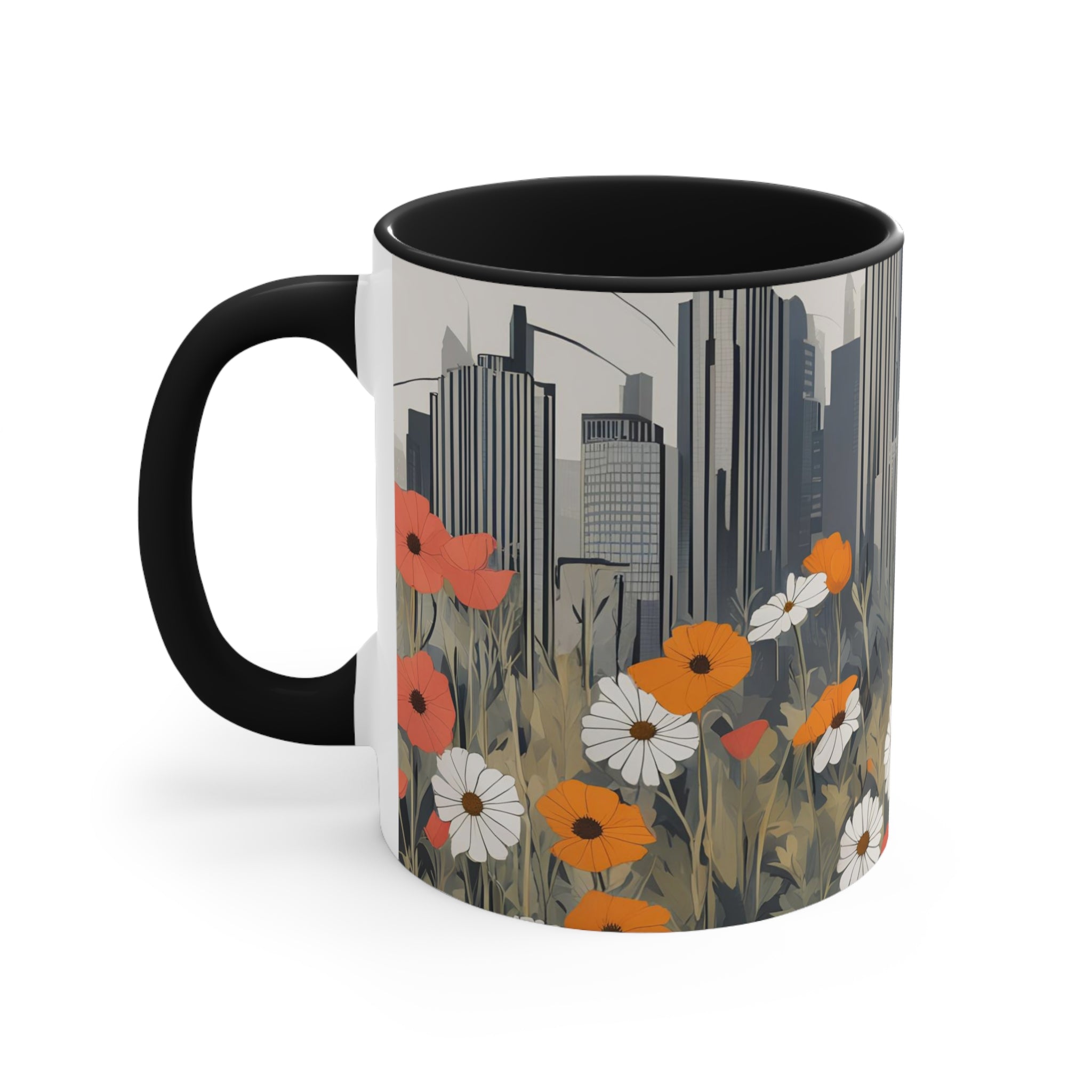 Urban Wildflowers, Ceramic Coffee Mug