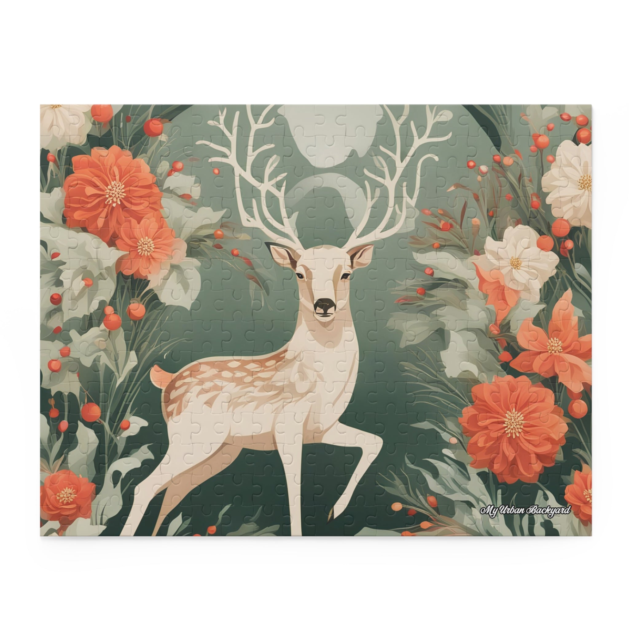 Holiday Deer, Jigsaw Puzzle, (120, 252, or 500-Piece)