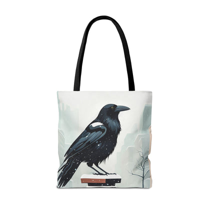 Winter Crow Tote Bag