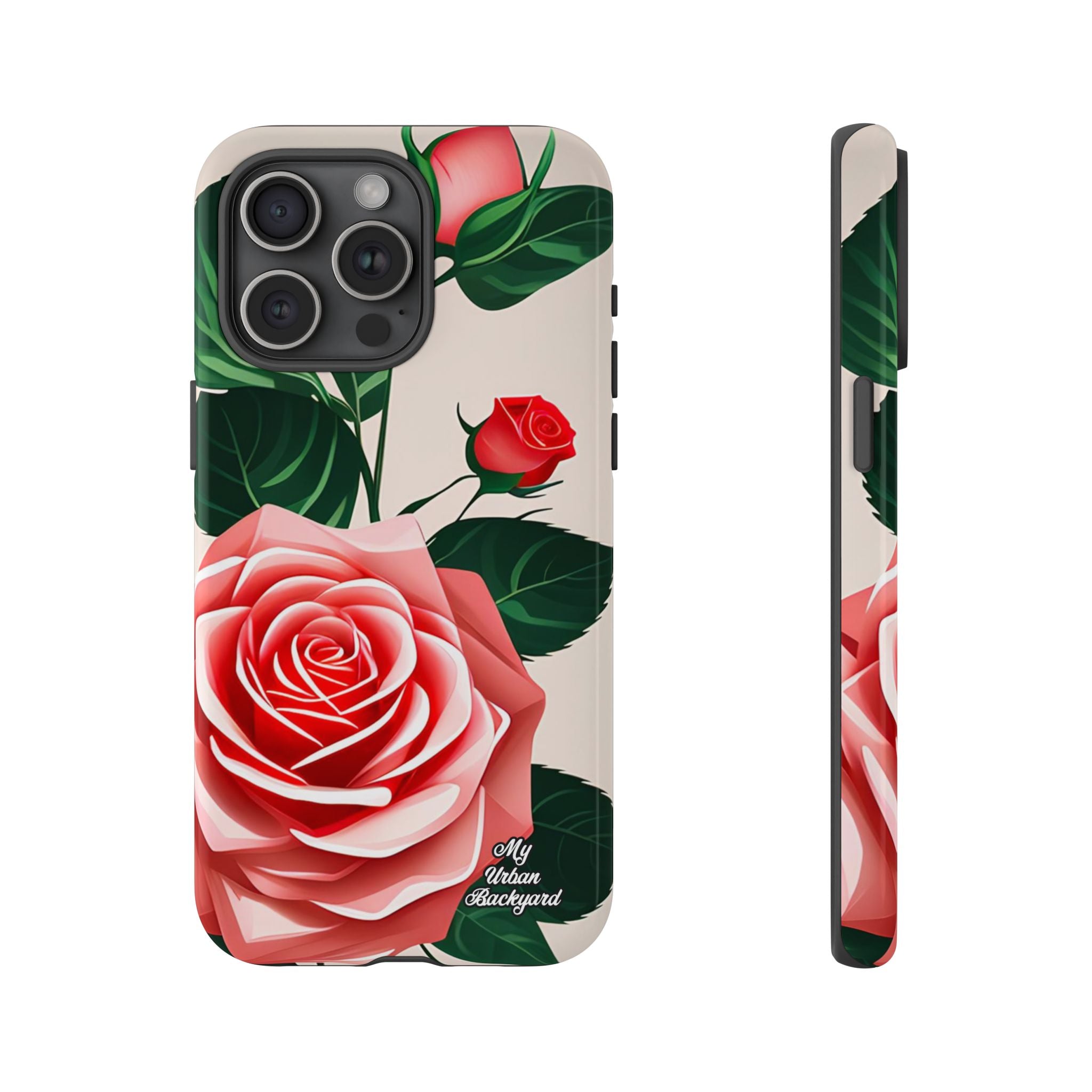 Pink Rose Flowers, Cell Phone Case - Apple, Samsung, Google Pixel