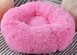 Nest Bed For Small Dogs and Cats, Round Plush Pet Bed