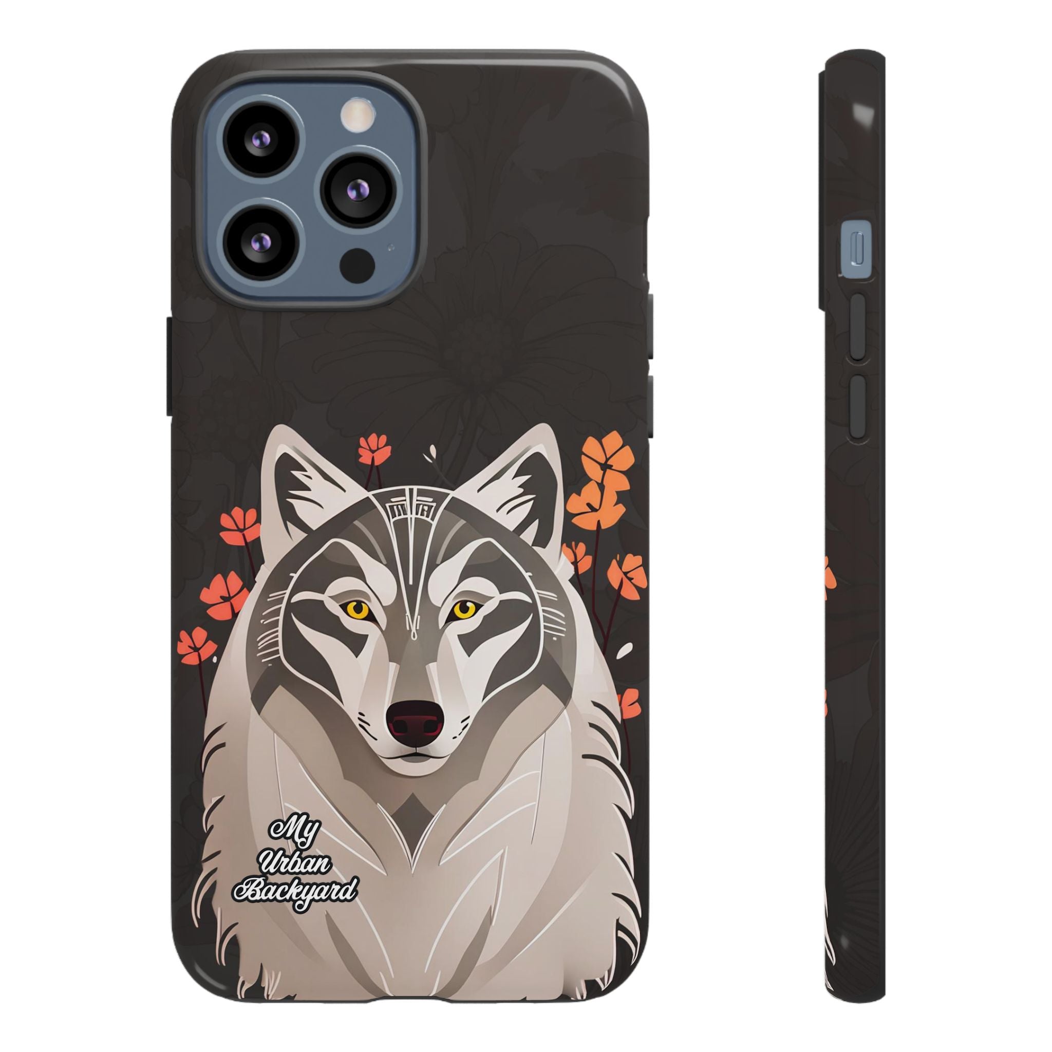 Art Deco Wolf, Cell Phone Case - Apple, Samsung, Google Pixel