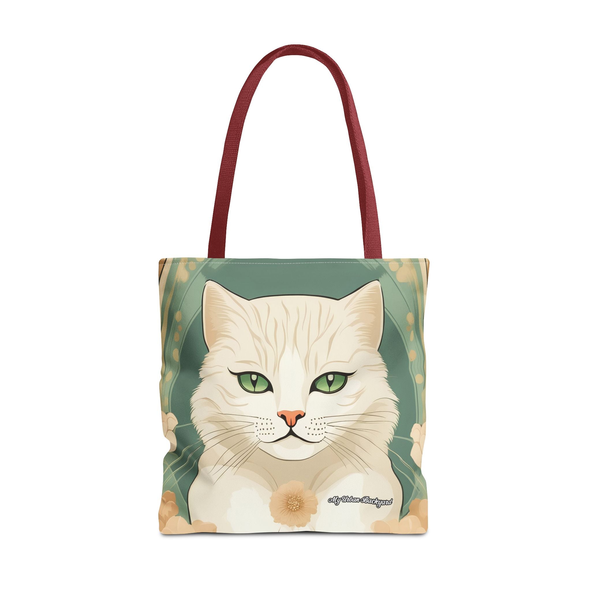 Blanca Purrington, Cat Tote Bag with Cotton Handles For Everyday Use, 3 Sizes