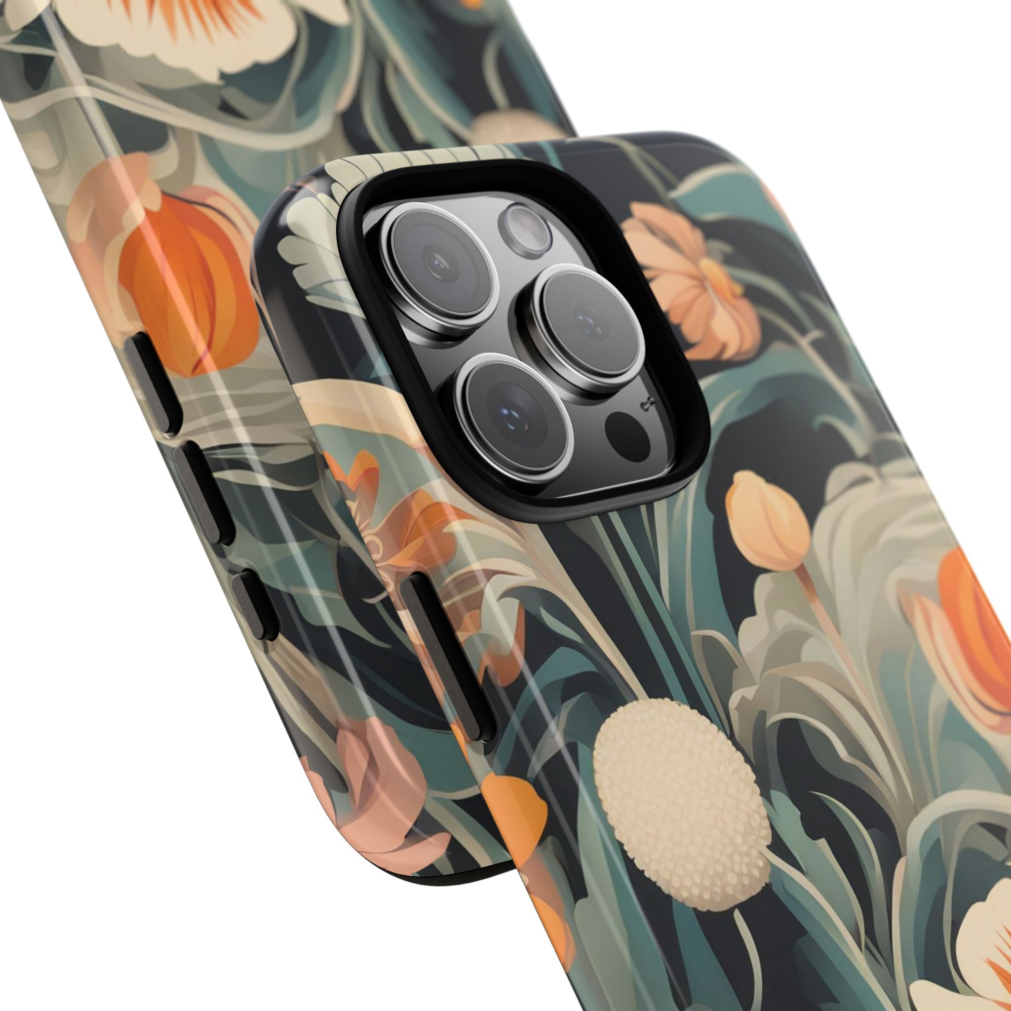 Orange and White Flowers, Cell Phone Case - Apple, Samsung, Google Pixel