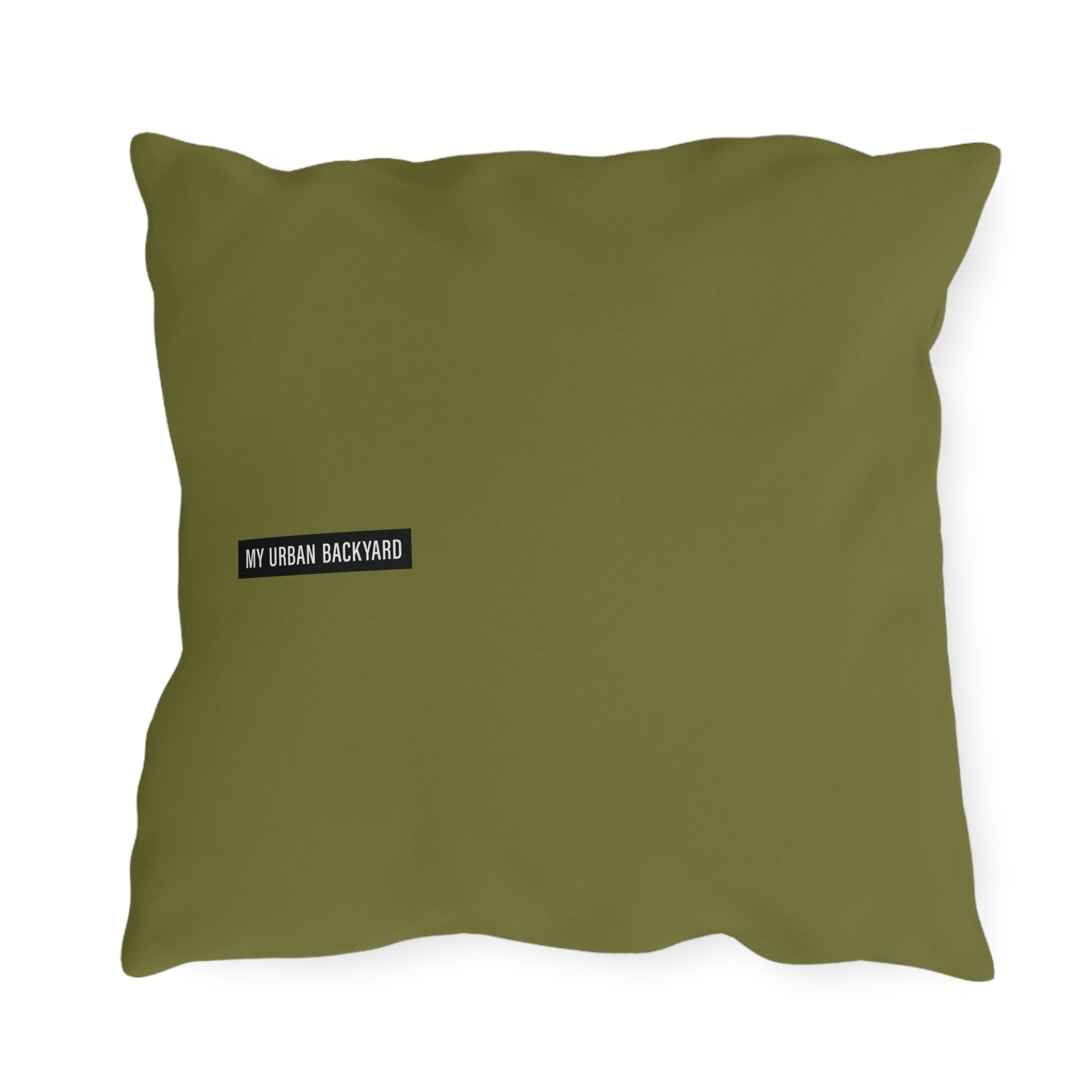 Green Hummingbird Floral Throw Pillow