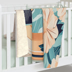 Leo Bluemane, Cozy Cat Floral Sherpa Fleece Blanket