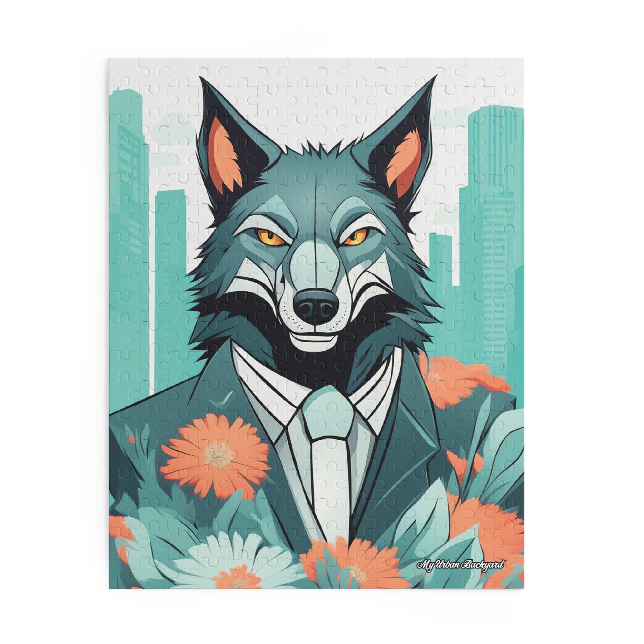 Vincent Blueclaw, Wolf Jigsaw Puzzle, (120, 252, or 500-Piece)