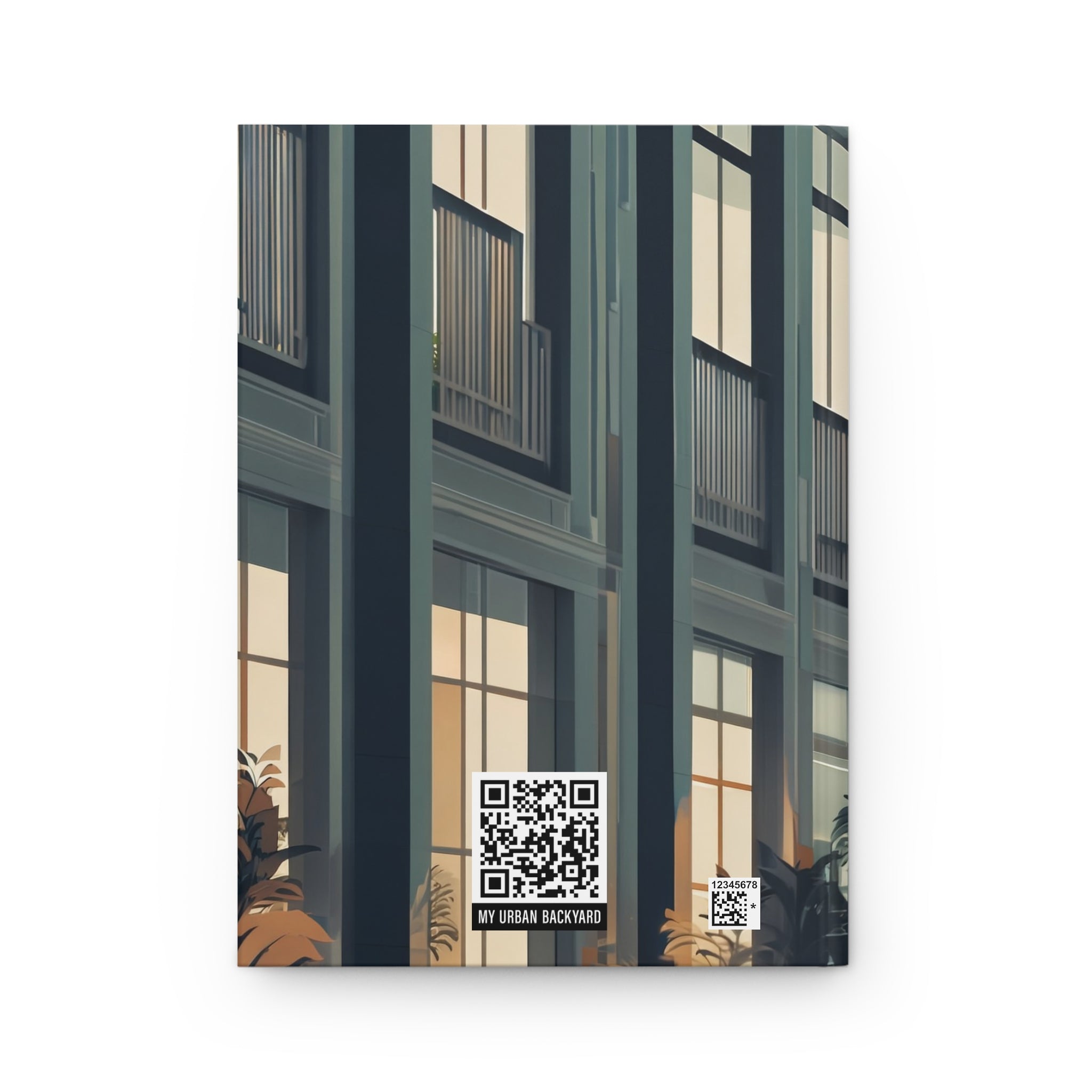 Art Deco City Cat Hardcover Journal (Lined)