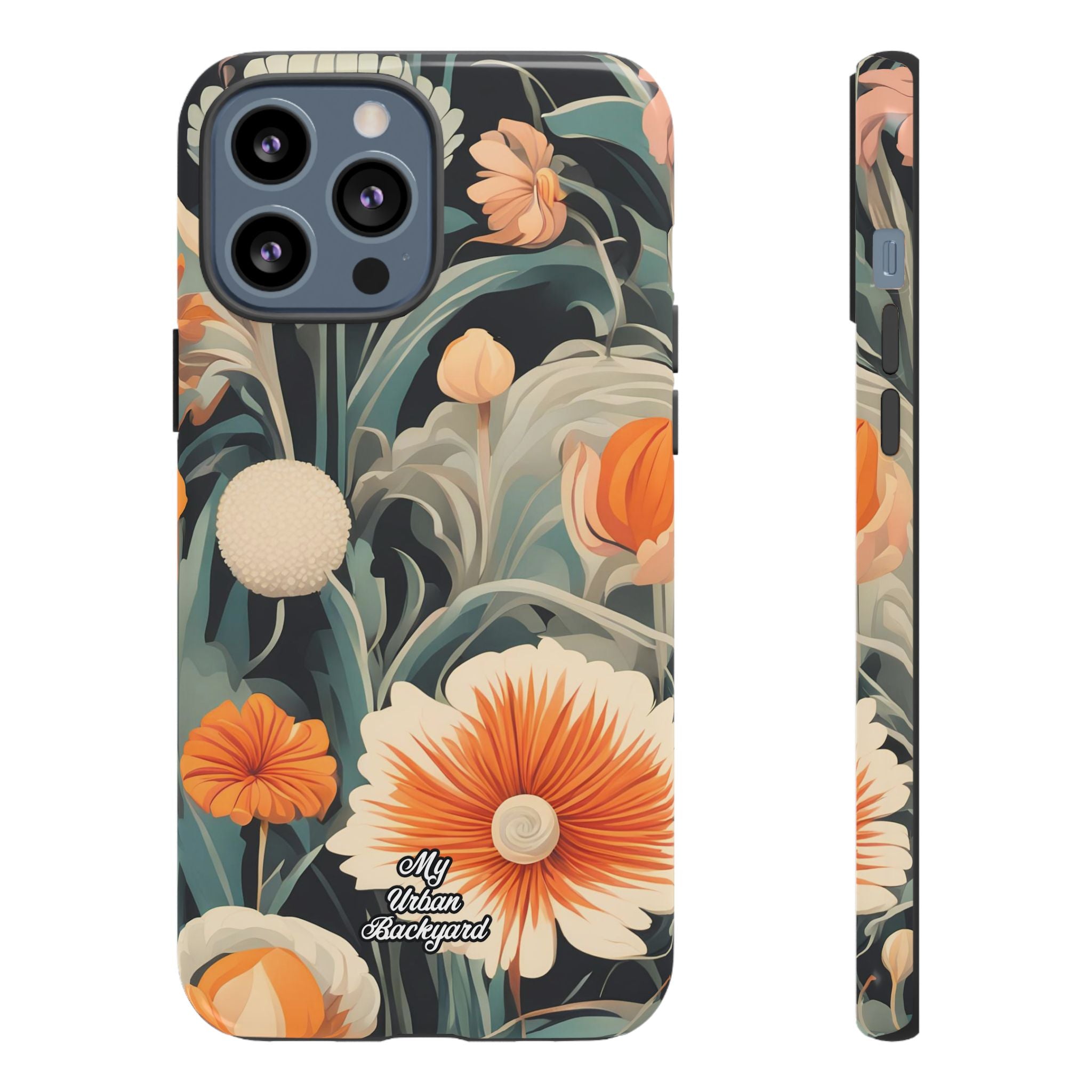 Orange and White Flowers, Cell Phone Case - Apple, Samsung, Google Pixel