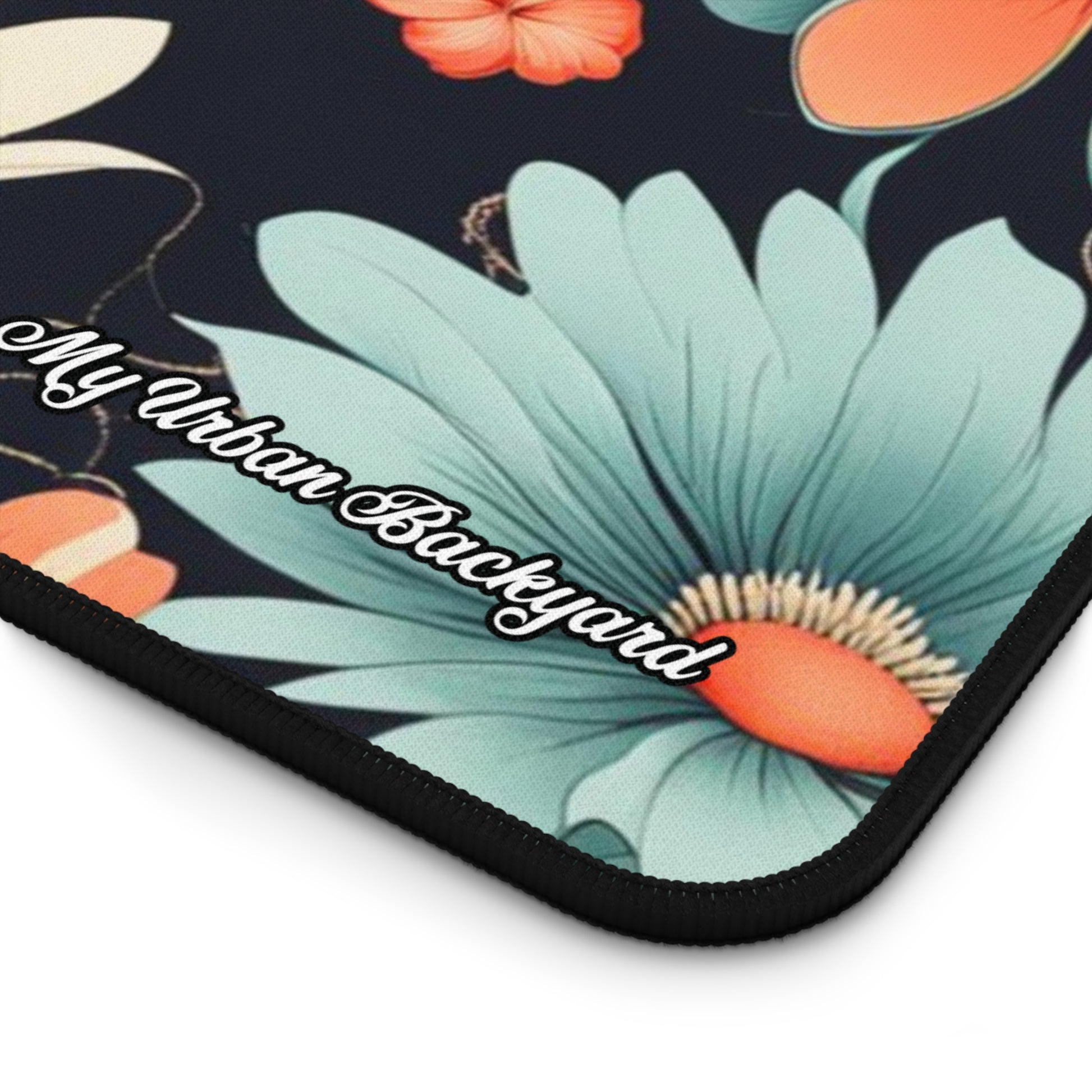 Water Lily Flowers Desk Mat - Colorful Workspace Decor, Great for Home Office, Gift for Students, Unique Mouse Pad, Pretty Desk Accessories, 3 Sizes