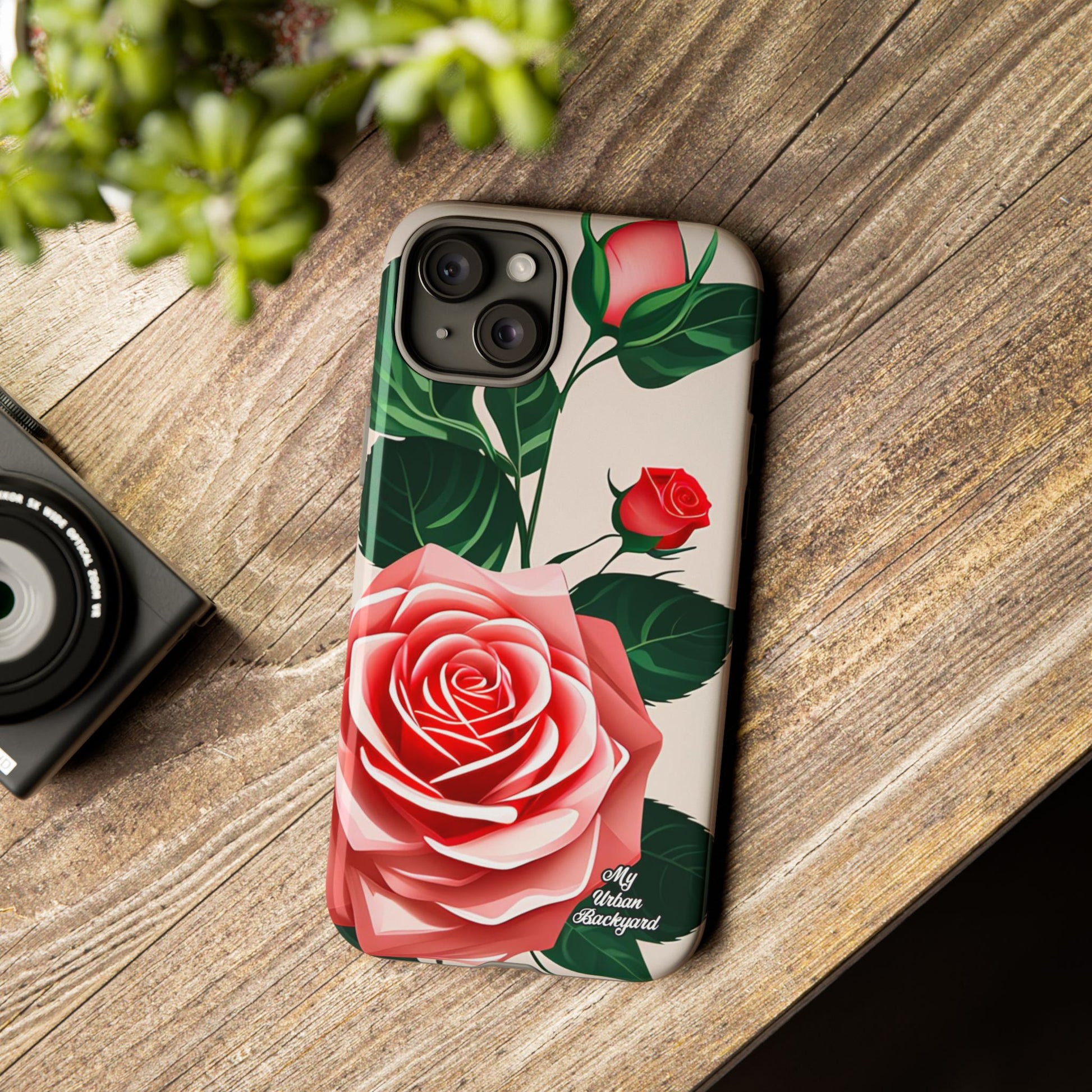 Pink Rose Flowers, Cell Phone Case - Apple, Samsung, Google Pixel