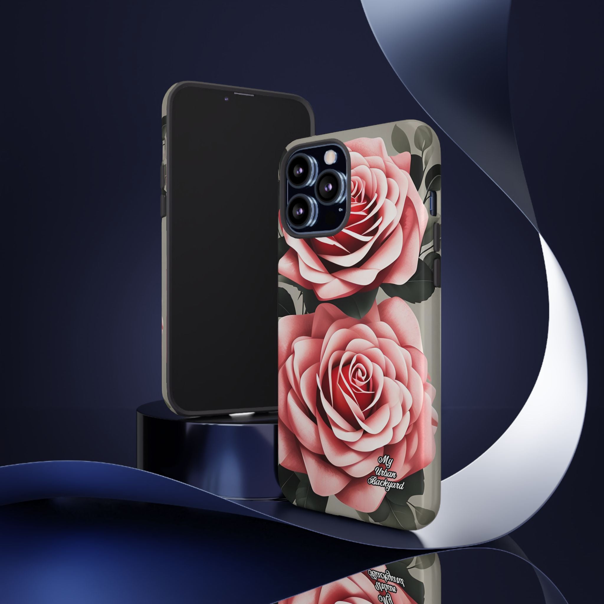 Pink Rose Flowers, Cell Phone Case - Apple, Samsung or Google Pixel