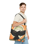 Flying Crow Tote Bag with Cotton Handles For Everyday Use, 3 Sizes