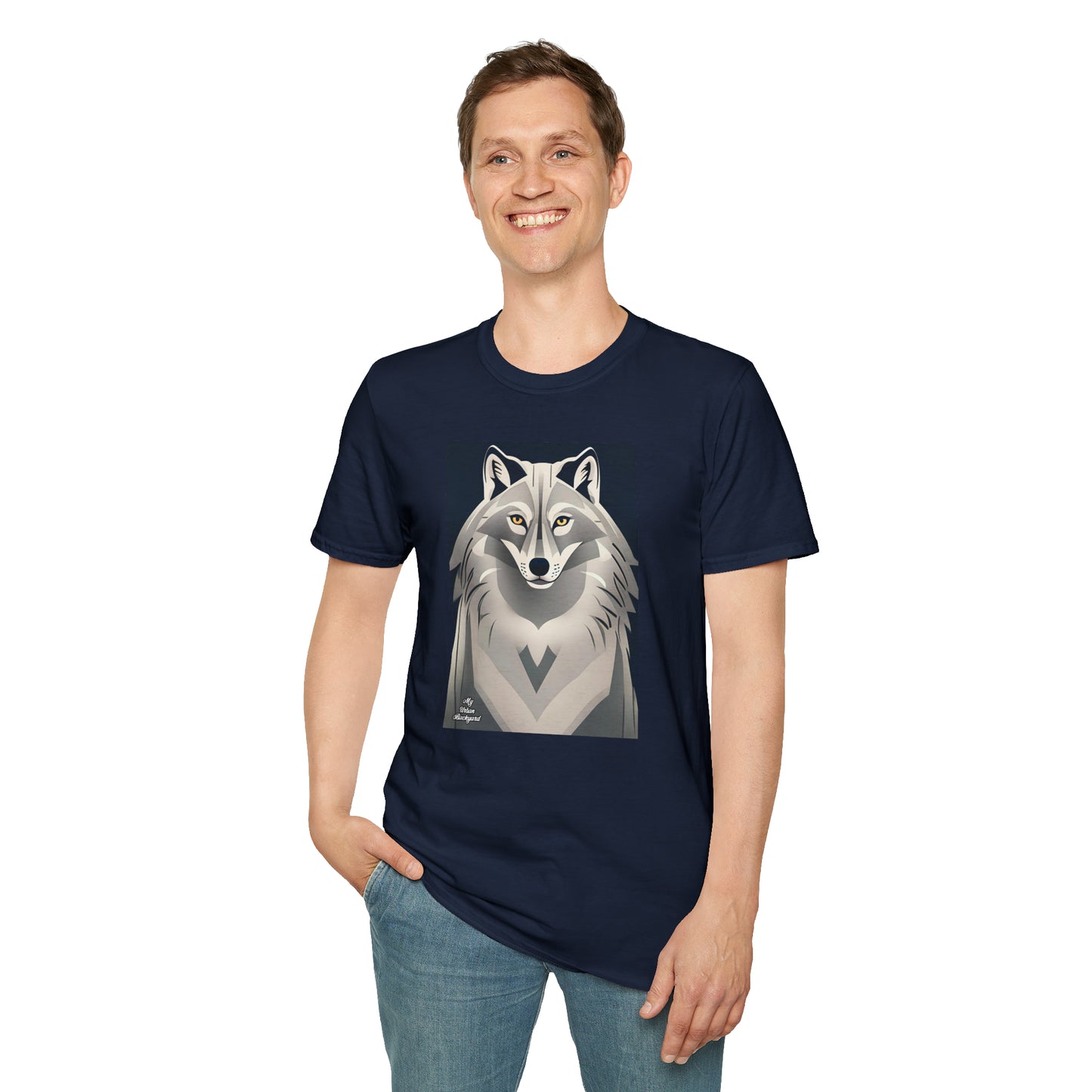 Gray Wolf, Soft 100% Cotton T-Shirt, Unisex, Short Sleeve, Classic Fit