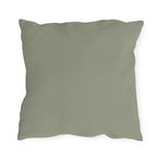 Genevieve Meowcroft, Sage accent color, Cat Throw Pillow