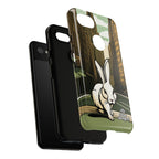 White Rabbit on a City Street, Cell Phone Case - Apple, Samsung, Google Pixel