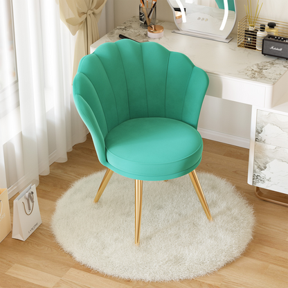 Elegant Velvet Chair, Soft Padded 18.5” Wide Seat