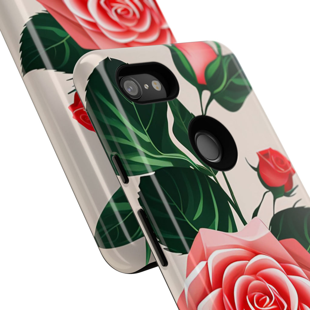 Pink Rose Flowers, Cell Phone Case - Apple, Samsung, Google Pixel