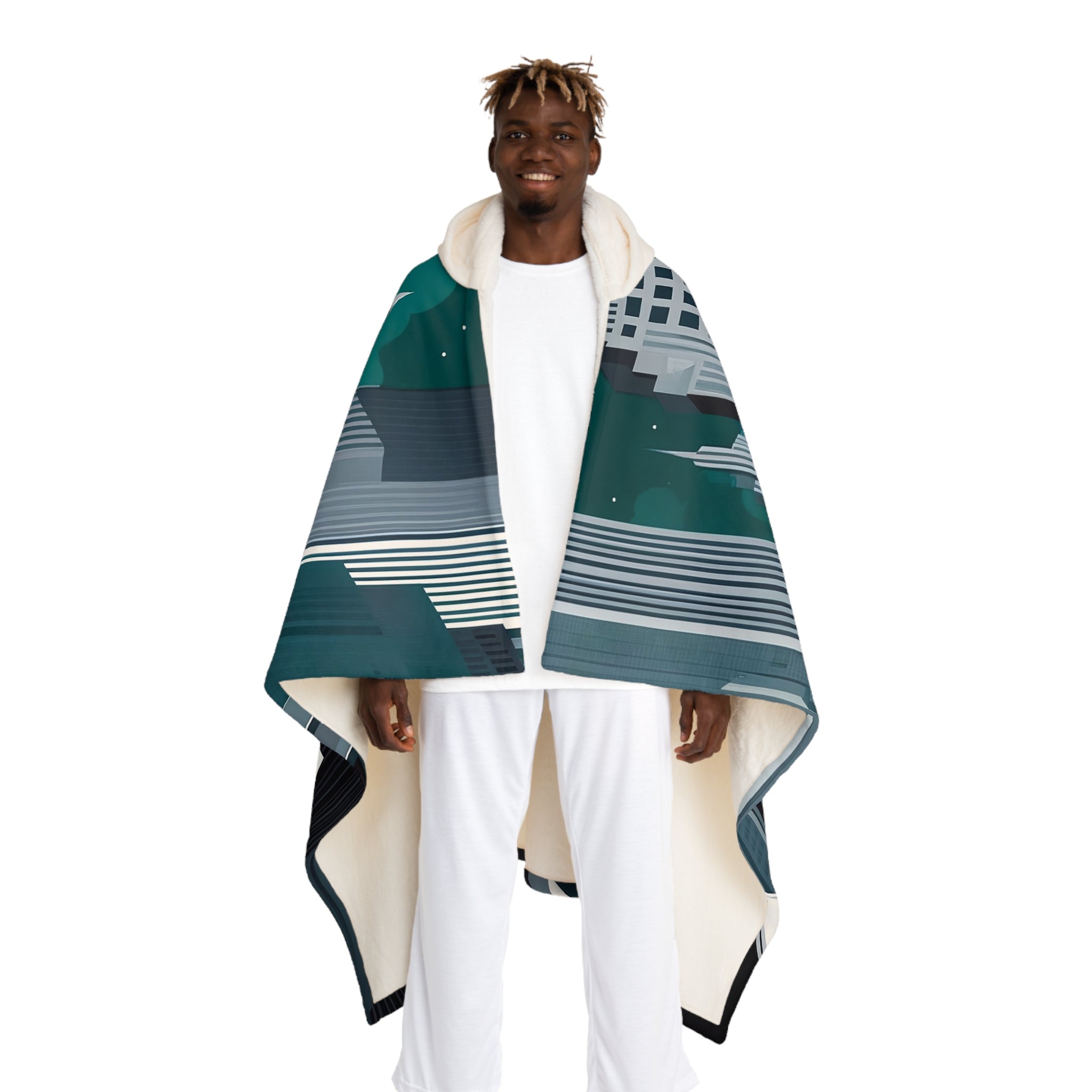 Cinderhowl, Wolf Hooded Sherpa Fleece Blanket