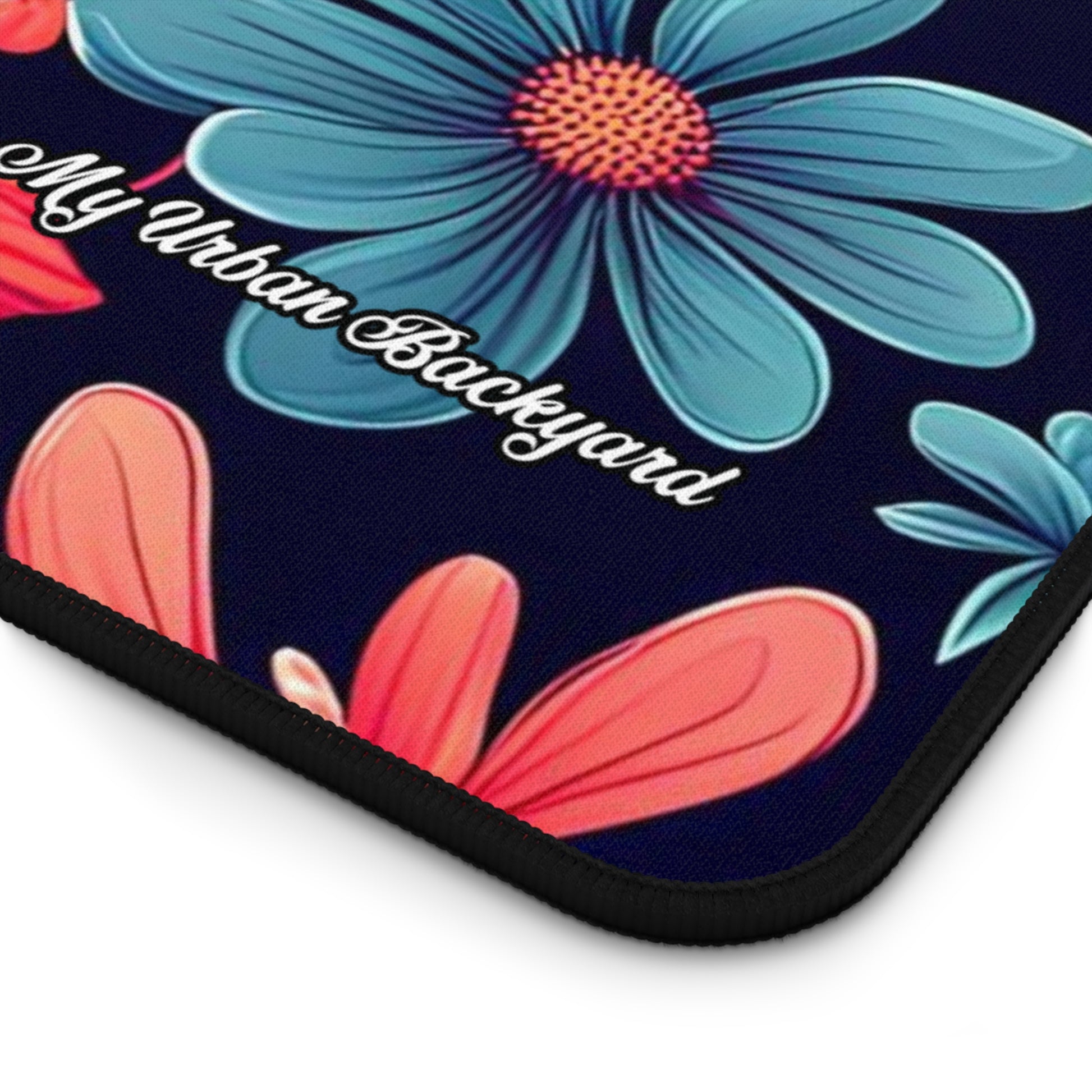 Night Blooming Wildflowers Desk Mat - Vibrant Desk Accessories, Office Decor, Gift for Her, Home Office Mat, 3 Sizes