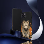 Wolf with Flowers, Animal Cell Phone Case - Apple, Samsung, Google Pixel