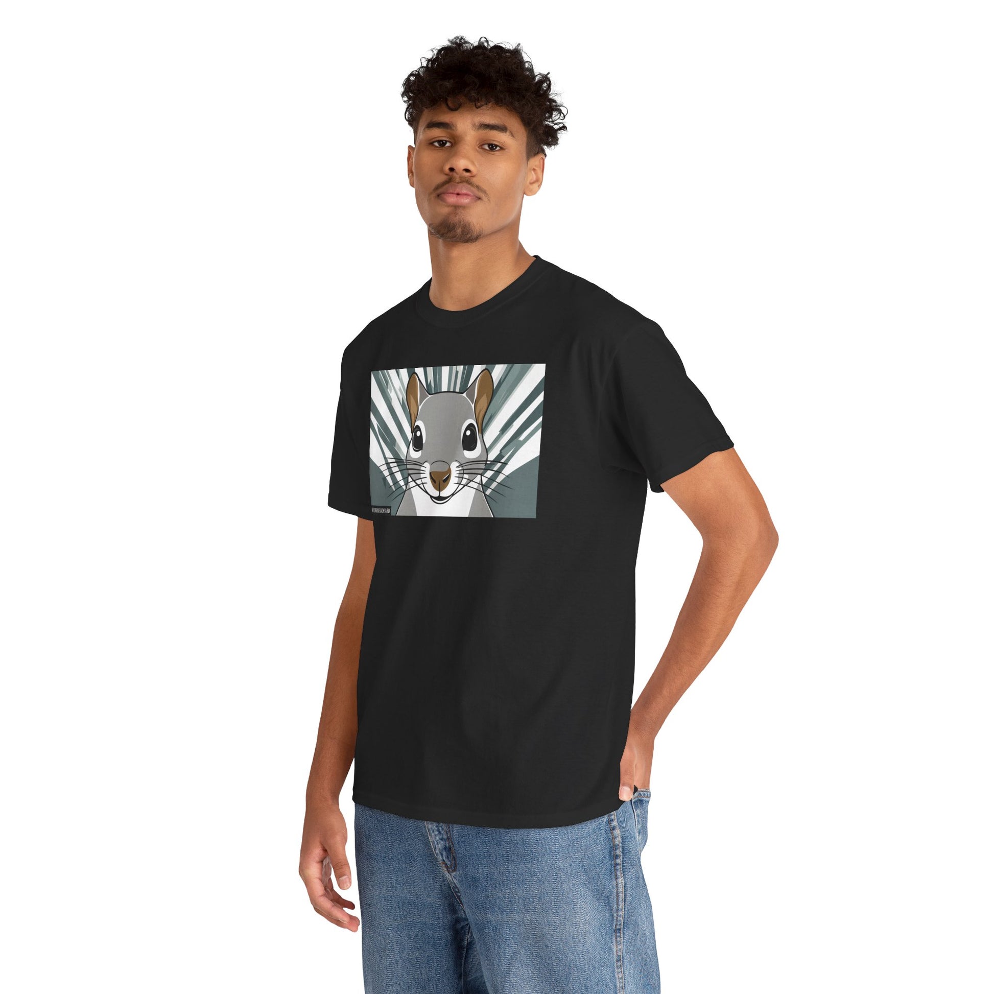 Cute Squirrel Graphic Tee, Unisex Cotton T-Shirt, Nature Lover Gift, Animal Art Top, Casual Wear