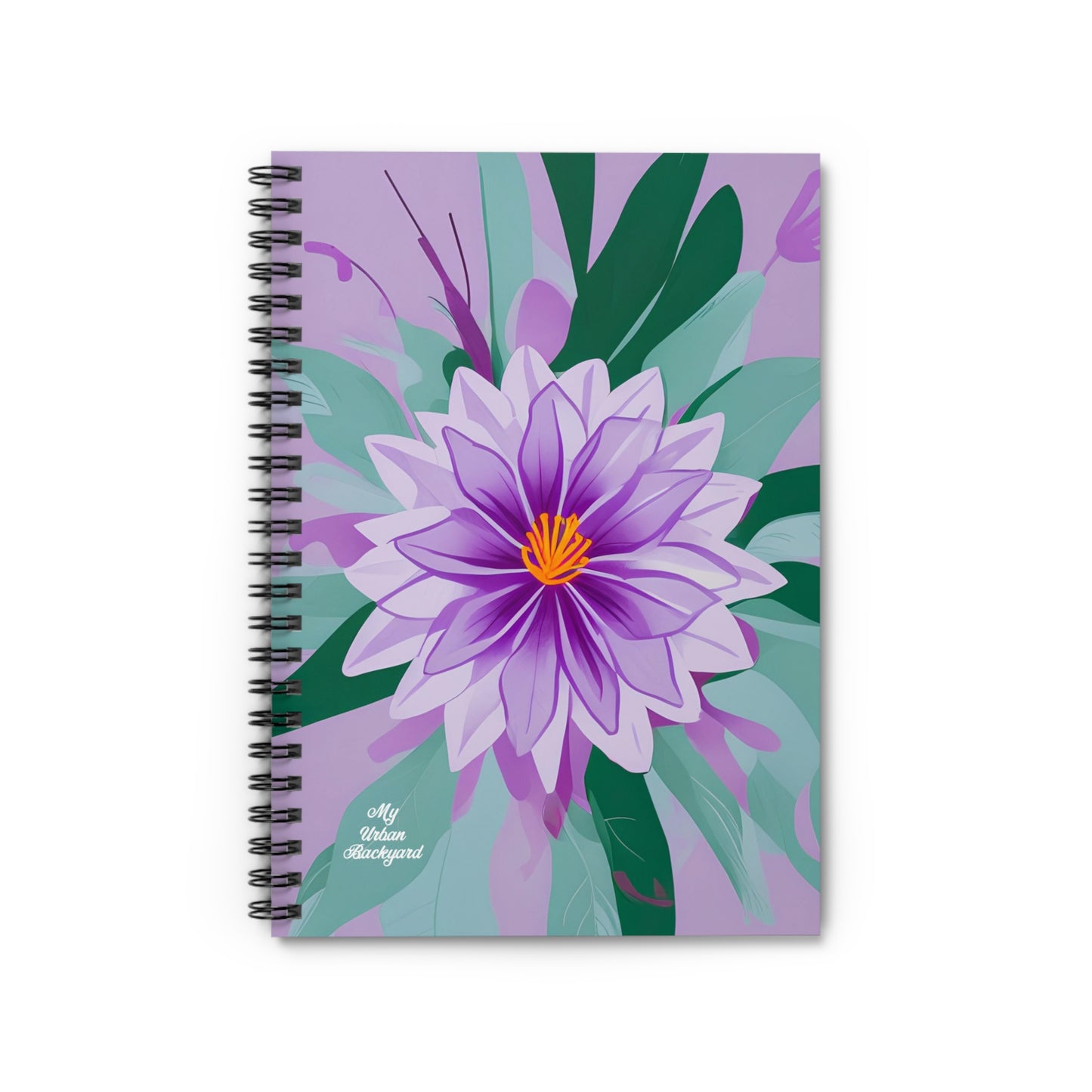 Purple Flower, Spiral Notebook Journal - Write in Style