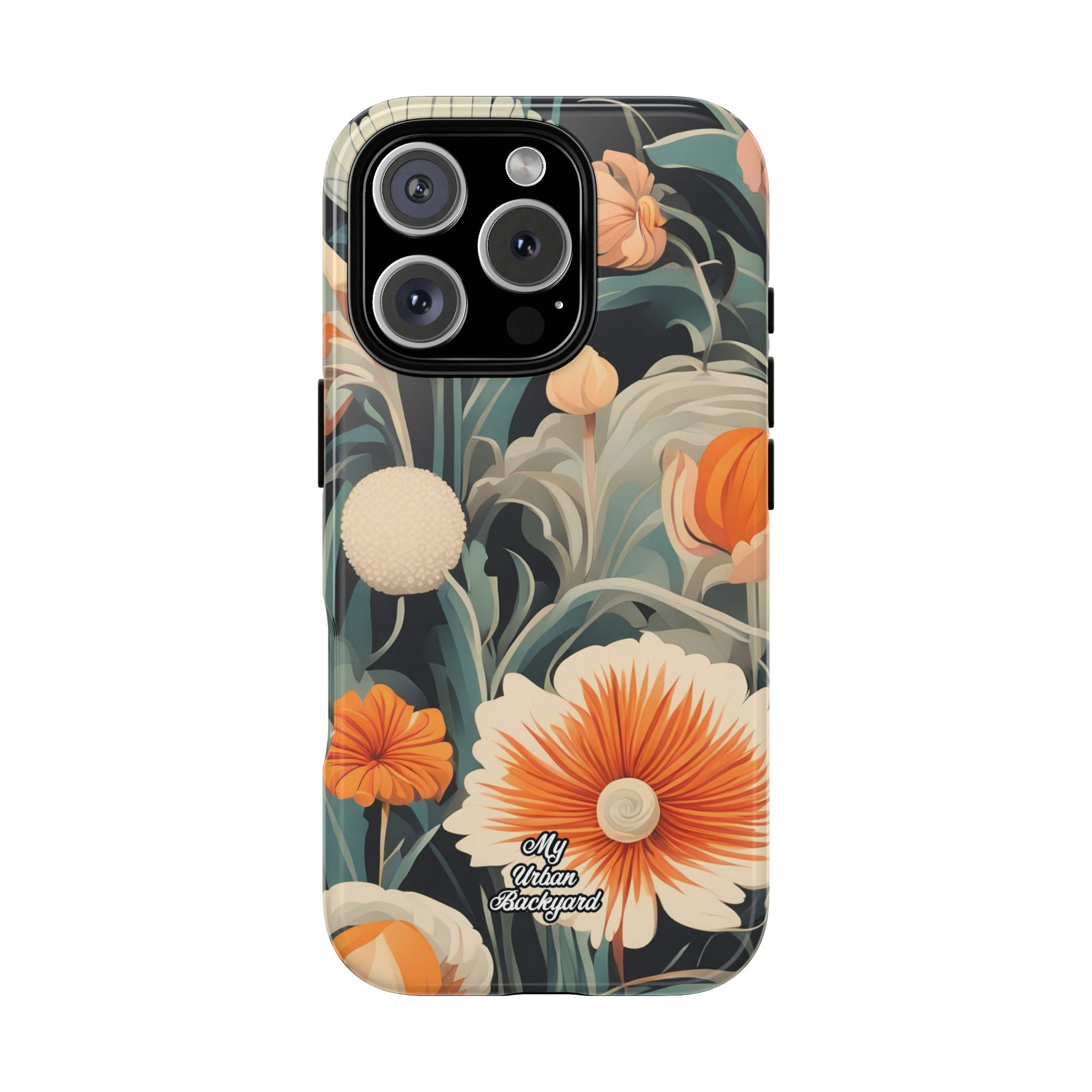 Orange and White Flowers, Cell Phone Case - Apple, Samsung, Google Pixel